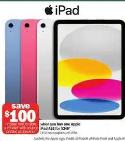 Meijer Apple iPad A16 offer