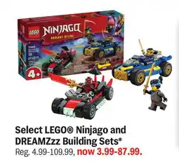 Meijer Select LEGO Ninjago and DREAMZzz Building Sets offer