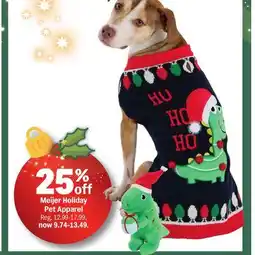 Meijer Meijer Holiday Pet Apparel offer
