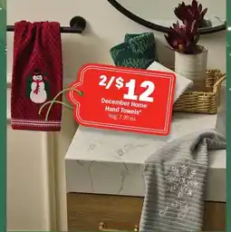 Meijer December Home Hand Towels offer