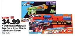 Meijer X-Shot Insanity Motorized Rage Fire or Hyper Glow in the Dark Gel Blaster offer