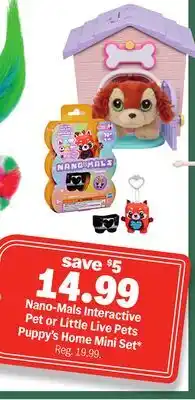 Meijer Nano-Mals Interactive Pet or Little Live Pets Puppy's Home Mini Set offer