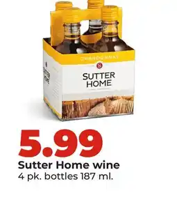 Hy-Vee Sutter Home wine offer