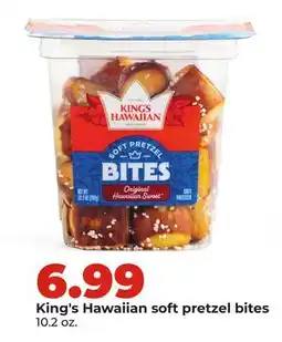 Hy-Vee King's Hawaiian soft pretzel bites offer