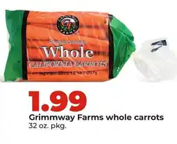 Hy-Vee Grimmway Farms whole carrots offer