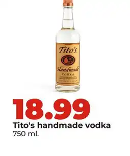 Hy-Vee Tito's handmade vodka offer