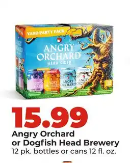 Hy-Vee Angry Orchard or Dogfish Head Brewery offer