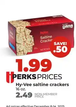 Hy-Vee Hy-Vee saltine crackers offer