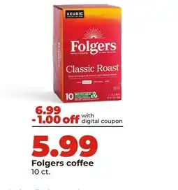 Hy-Vee Folgers coffee offer