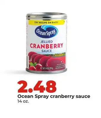 Hy-Vee Ocean Spray cranberry sauce offer