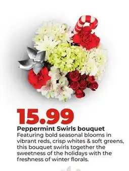 Hy-Vee Peppermint Swirls bouquet offer