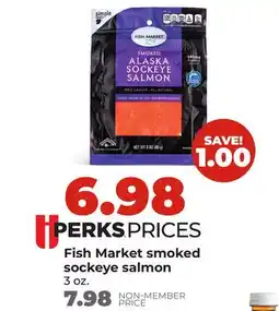 Hy-Vee Fish Market smoked sockeye salmon offer