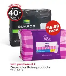 Hy-Vee Depend or Poise products offer