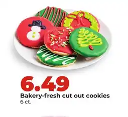 Hy-Vee Bakery-fresh cut out cookies offer