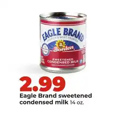 Hy-Vee Eagle Brand sweetened condensed milk offer
