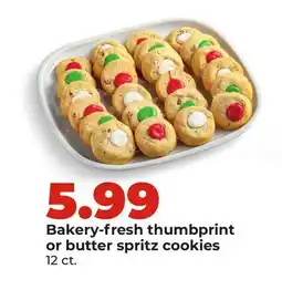 Hy-Vee Bakery-fresh thumbprintor butter spritz cookies offer