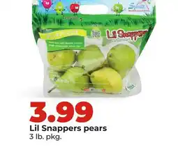 Hy-Vee Lil Snappers pears offer