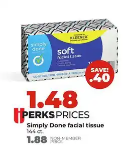 Hy-Vee Simply Done facial tissue offer