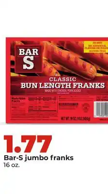 Hy-Vee Bar-S jumbo franks offer