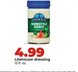 Hy-Vee Litehouse dressing offer