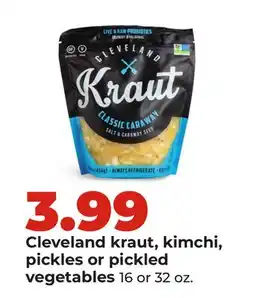 Hy-Vee Cleveland kraut, kimchi, pickles | or pickled vegetables offer