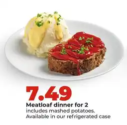 Hy-Vee Meatloaf dinner for 2 offer