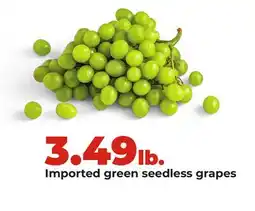 Hy-Vee Imported green seedless grapes offer