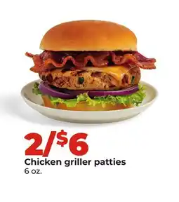 Hy-Vee Chicken griller patties offer