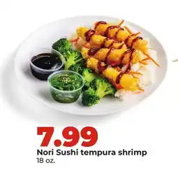Hy-Vee Nori Sushi tempura shrimp offer