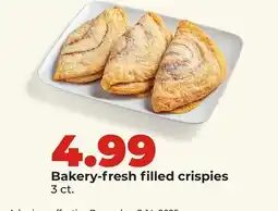 Hy-Vee Bakery-fresh filled crispies offer