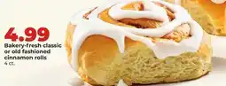 Hy-Vee Bakery-fresh classic or old fashioned cinnamon rolls offer