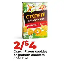 Hy-Vee Crav'n Flavor cookies or graham crackers offer