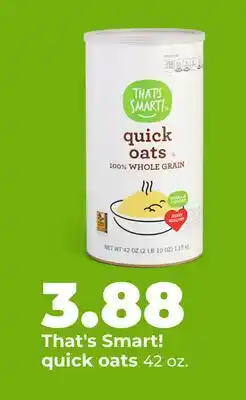 Hy-Vee That's Smart! quick oats offer