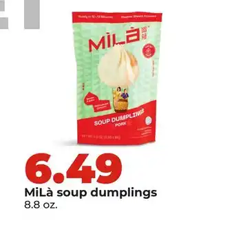 Hy-Vee MiLà soup dumplings offer