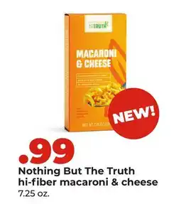 Hy-Vee Nothing But The Truth hi-fiber macaroni & cheese offer