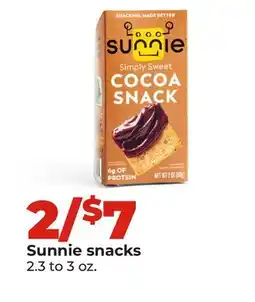 Hy-Vee Sunnie snacks offer
