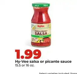 Hy-Vee Hy-Vee salsa or picante sauce offer