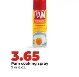 Hy-Vee Pam cooking spray offer