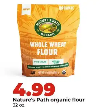 Hy-Vee Nature's Path organic flour offer