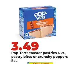 Hy-Vee Pop-Tarts toaster pastries 12 ct., pastry bites or crunchy poppers offer