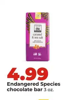 Hy-Vee Endangered Species chocolate bar offer