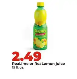 Hy-Vee ReaLime or ReaLemon juice offer