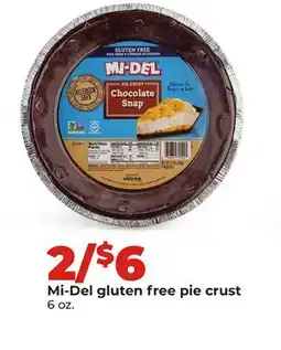 Hy-Vee Mi-Del gluten free pie crust offer