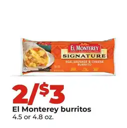 Hy-Vee El Monterey burritos offer