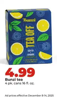 Hy-Vee Bunzi tea offer
