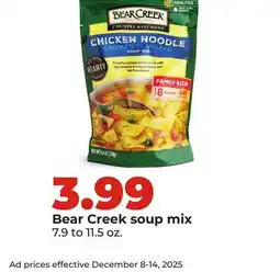 Hy-Vee Bear Creek soup mix offer