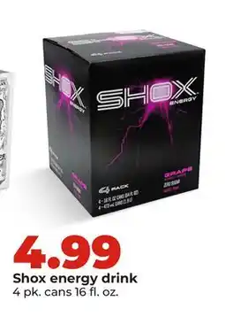 Hy-Vee Shox energy drink offer