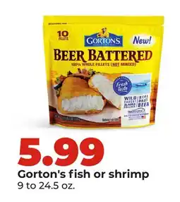 Hy-Vee Gorton's fish or shrimp offer