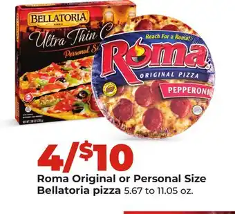 Hy-Vee Roma Original or Personal Size Bellatoria pizza offer