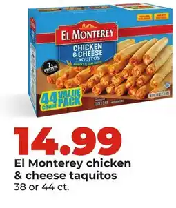 Hy-Vee El Monterey chicken & cheese taquitos offer